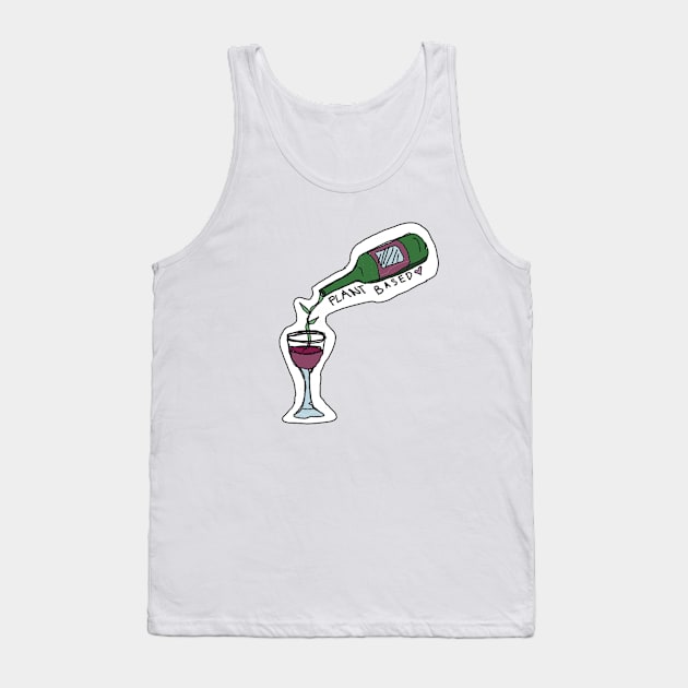 Plant Based: Red Wine Tank Top by bailezell